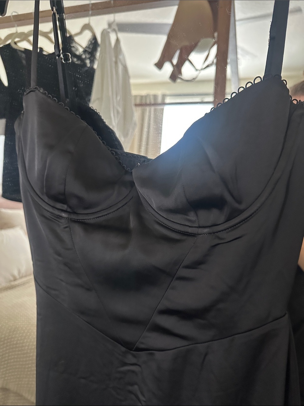 House of CB Stefania Black Corset Gown M+ NWOT - Picture 6 of 8